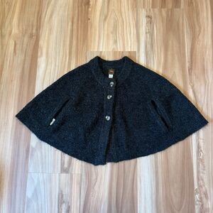 Tea Collection Charcoal Cape Jacket XS/2T